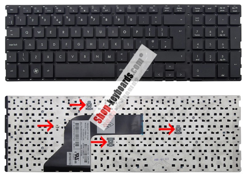 HP 9J.N1U82.M0T Keyboard replacement