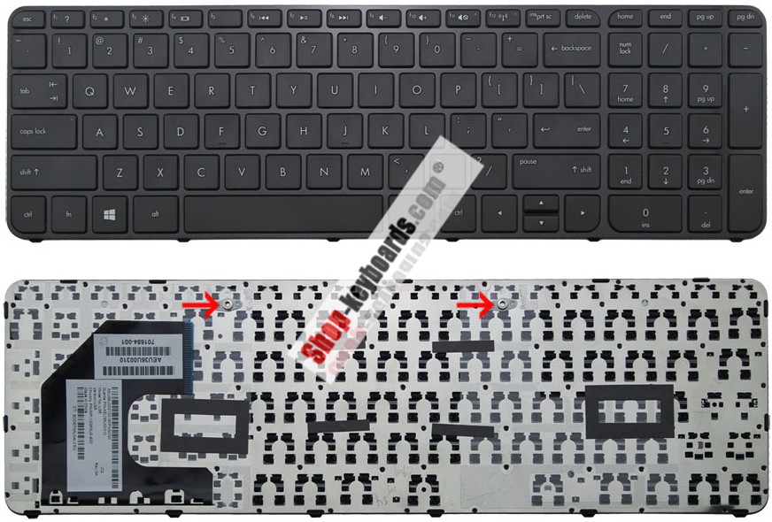HP PAVILION 15-B051SR  Keyboard replacement