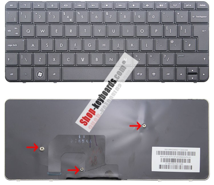 HP MINI 210-2027EZ  Keyboard replacement