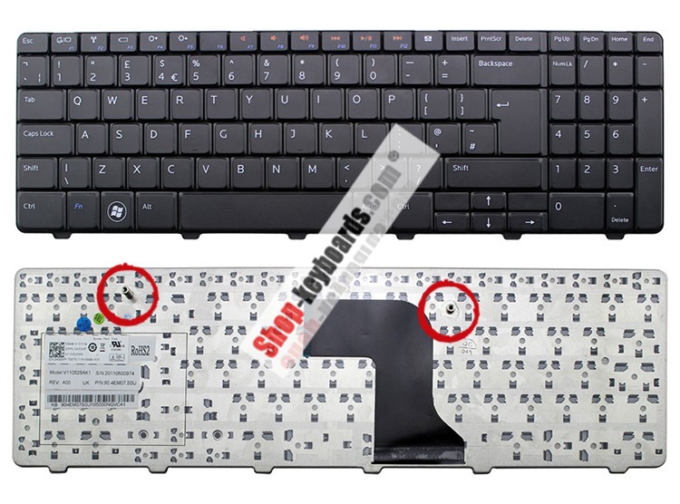 Dell 90.4EM07.S01 Keyboard replacement
