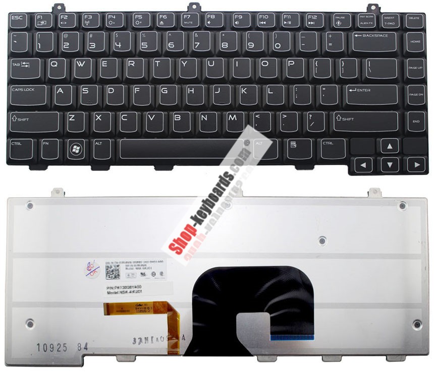 Dell NSK-AKU0U Keyboard replacement