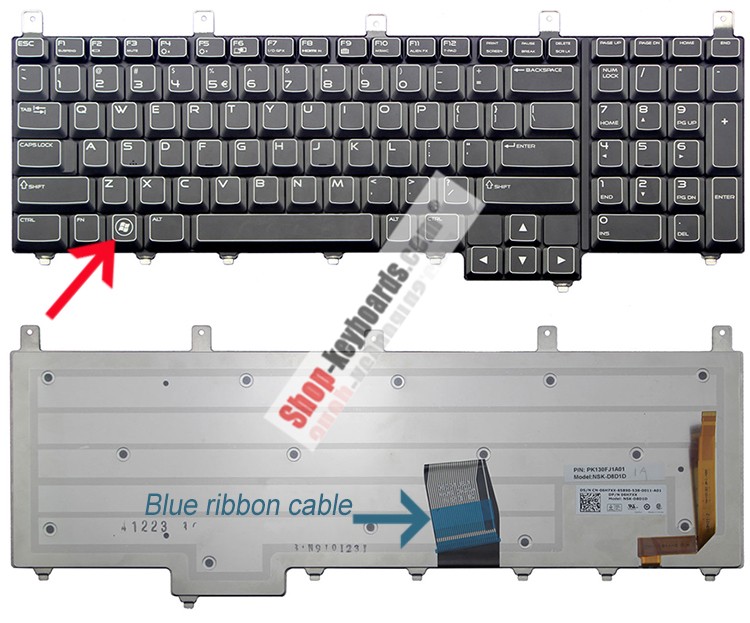 Dell NSK-D8C01 Keyboard replacement