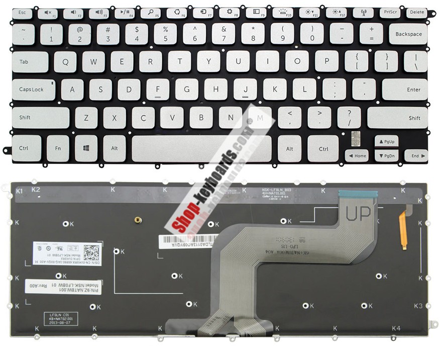 Dell NSK-LF0BW 1D Keyboard replacement