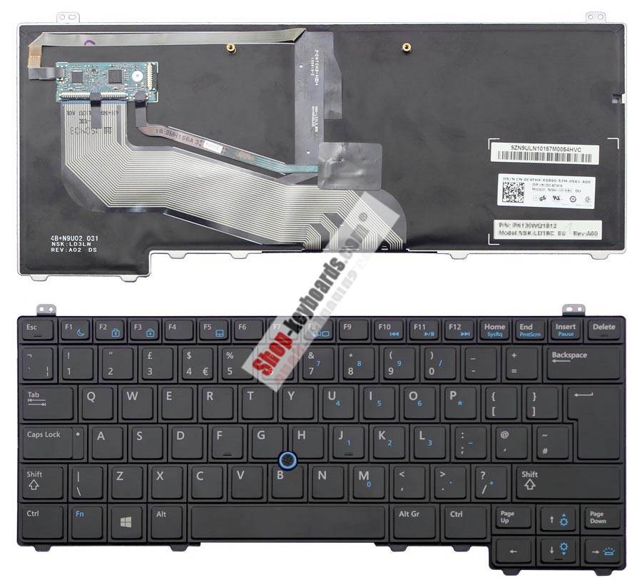 Dell PK130WQ1B23 Keyboard replacement