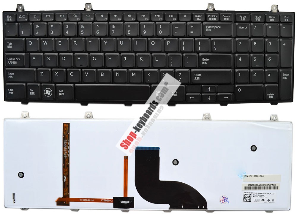 Dell 9Z.N3E82.10U Keyboard replacement