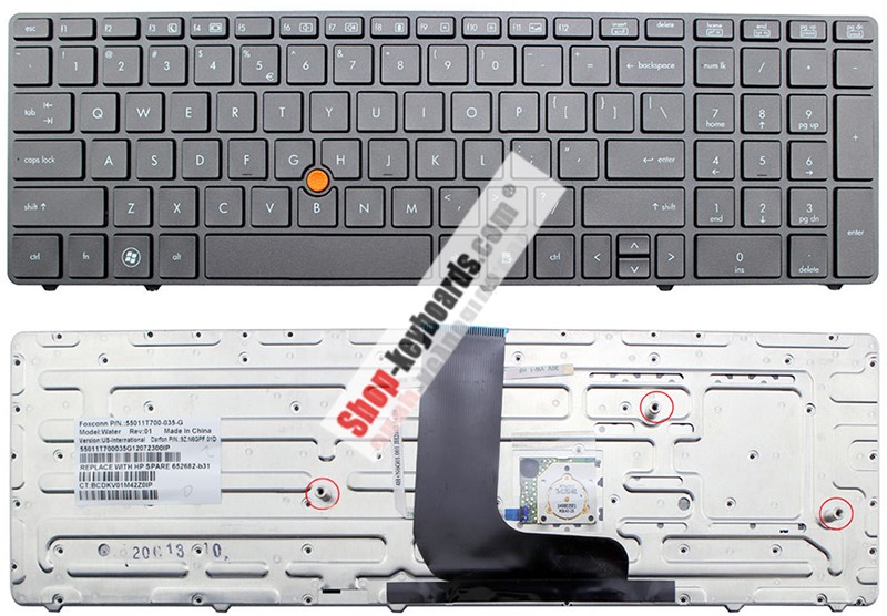 HP 9Z.N6GPF.00K Keyboard replacement