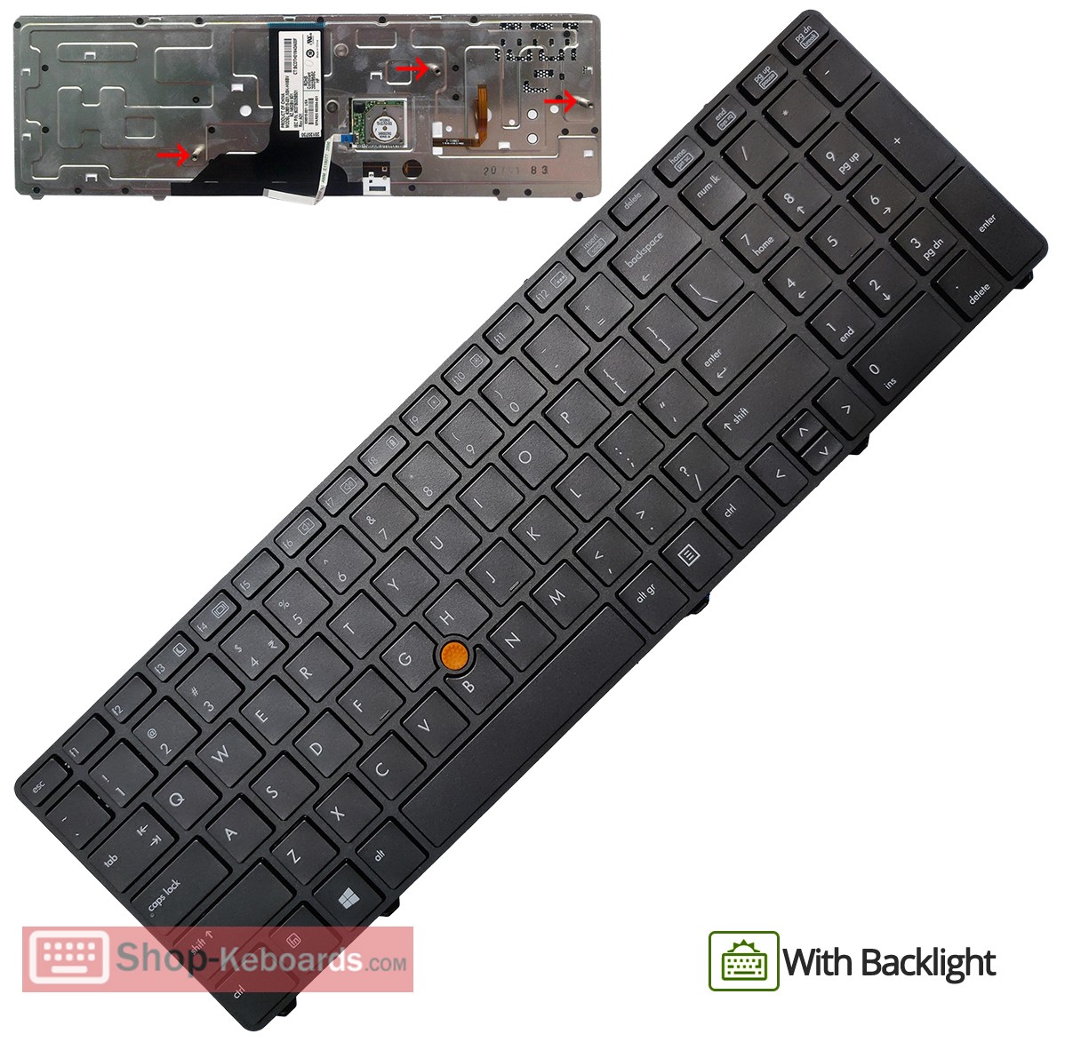 HP 653606-BG1 Keyboard replacement