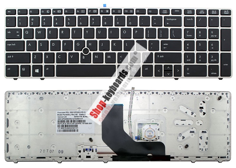 HP 9Z.N6GUF.20R Keyboard replacement