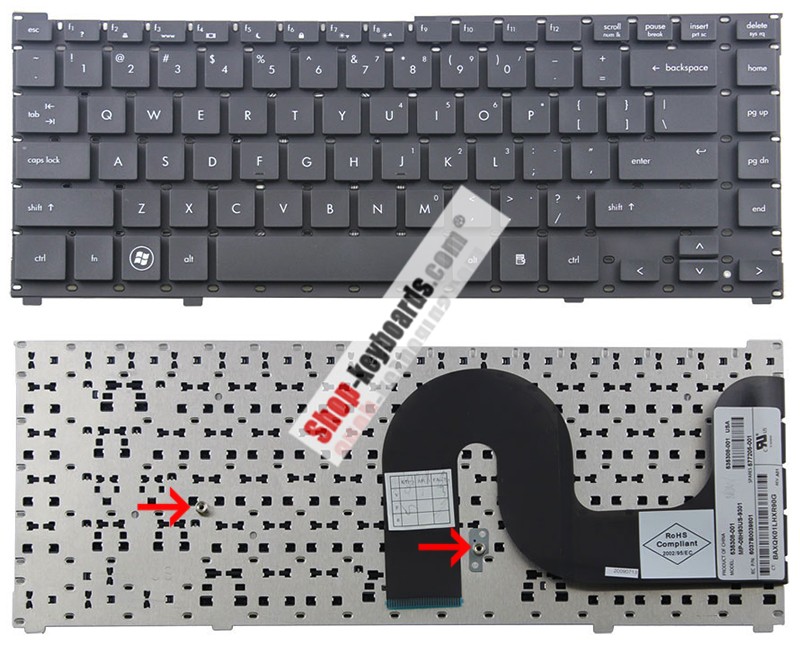 HP ProBook 4315S Keyboard replacement