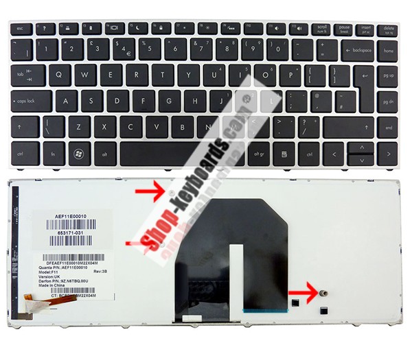 HP 650377-BA1 Keyboard replacement
