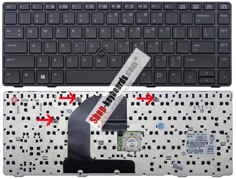 HP EliteBook 8460w Keyboard replacement