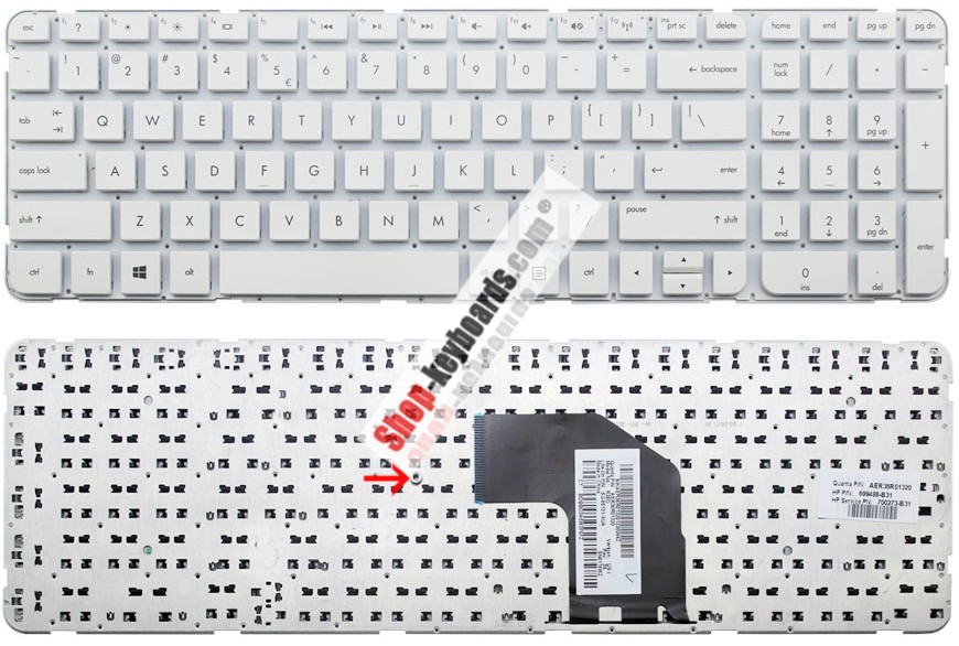 HP AER36U01310 Keyboard replacement