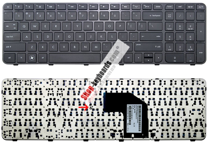 HP 9Z.N7YSQ.501 Keyboard replacement