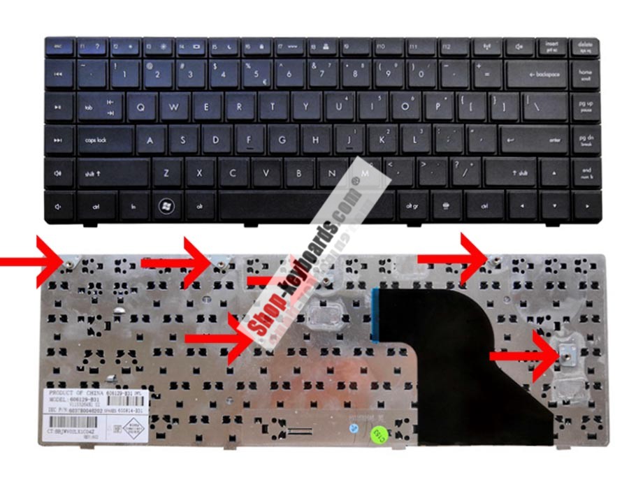 Compaq 605814-DH1 Keyboard replacement