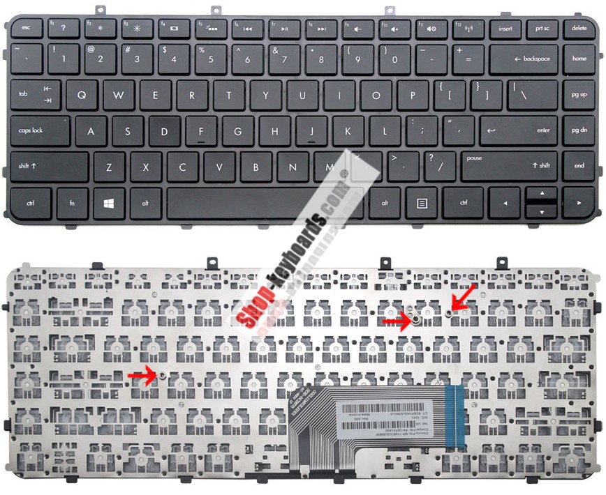 HP 692759-031 Keyboard replacement