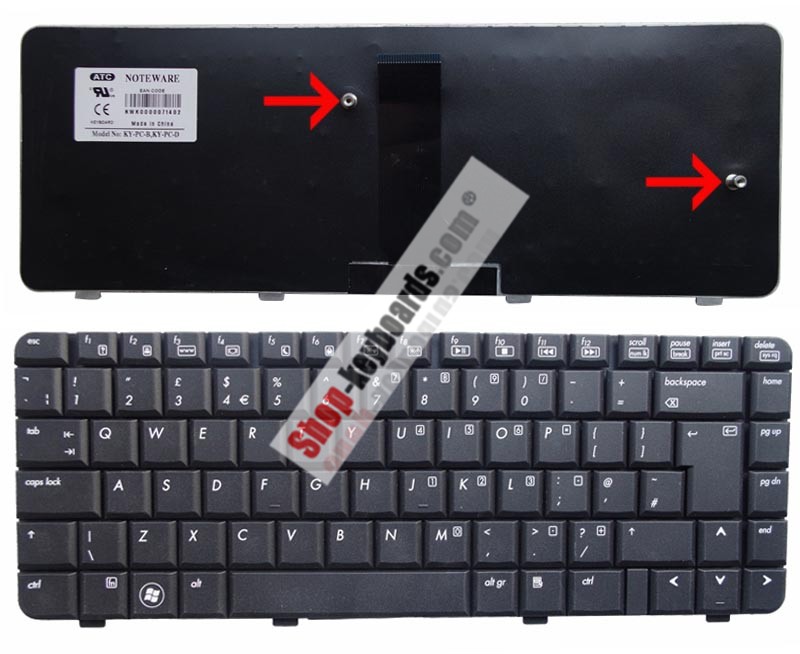 HP Business Notebook 6520s Keyboard replacement