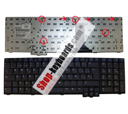 HP PK13ZKF3F00 Keyboard replacement
