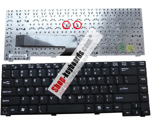Fujitsu Amilo D7551 Keyboard replacement
