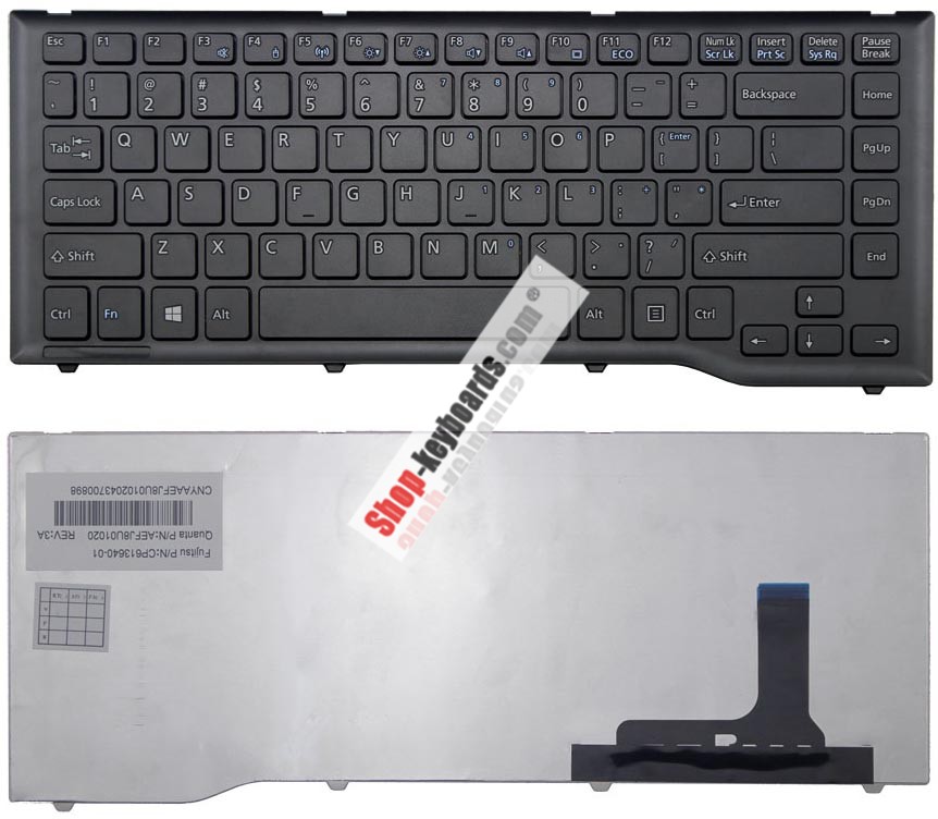 Fujitsu CP575204-01 Keyboard replacement