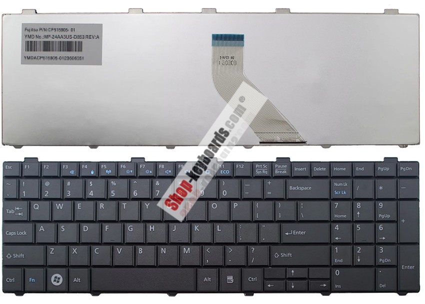 Fujitsu Lifebook AH531 Keyboard replacement