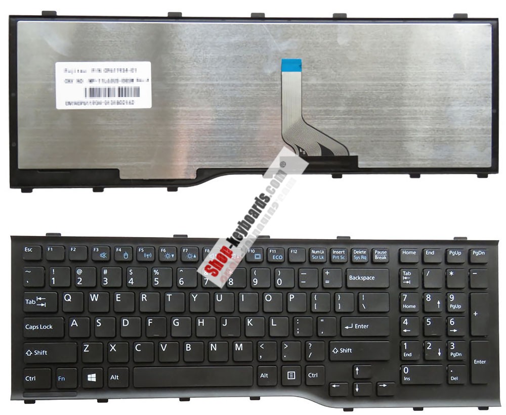 Fujitsu MP-11L66CH6D85W Keyboard replacement