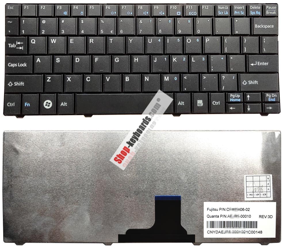 Fujitsu LifeBook PH521 Keyboard replacement