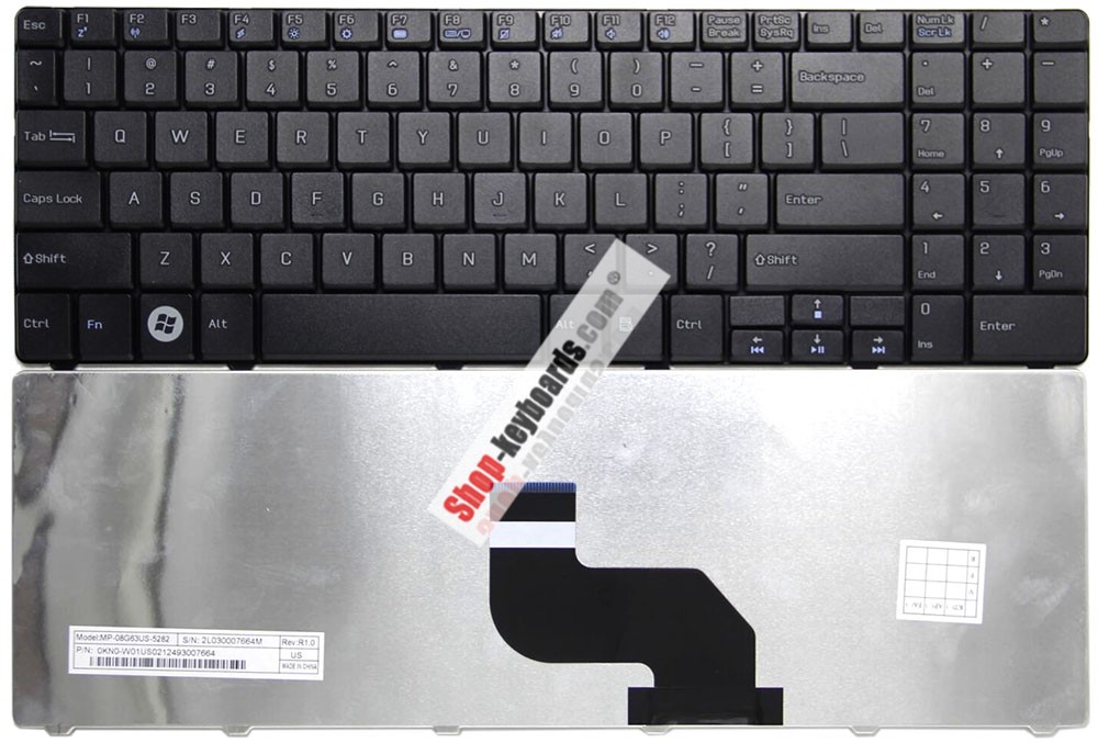 Medion MD97719 Keyboard replacement