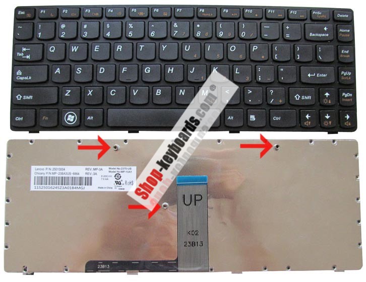 Lenovo 25011640 Keyboard replacement