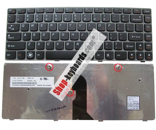 Lenovo 25009786 Keyboard replacement
