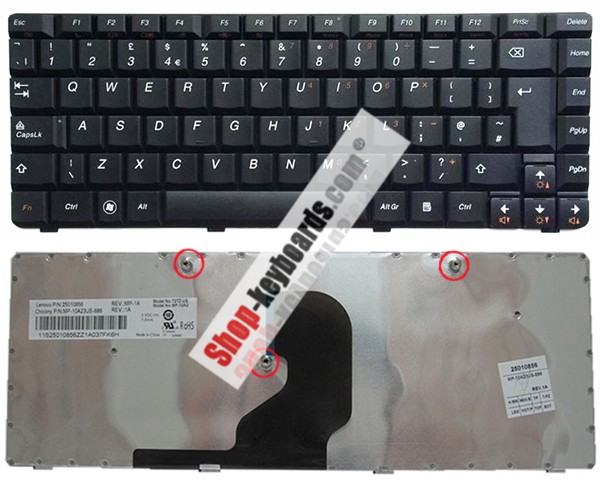 Lenovo G460 06779XU Keyboard replacement