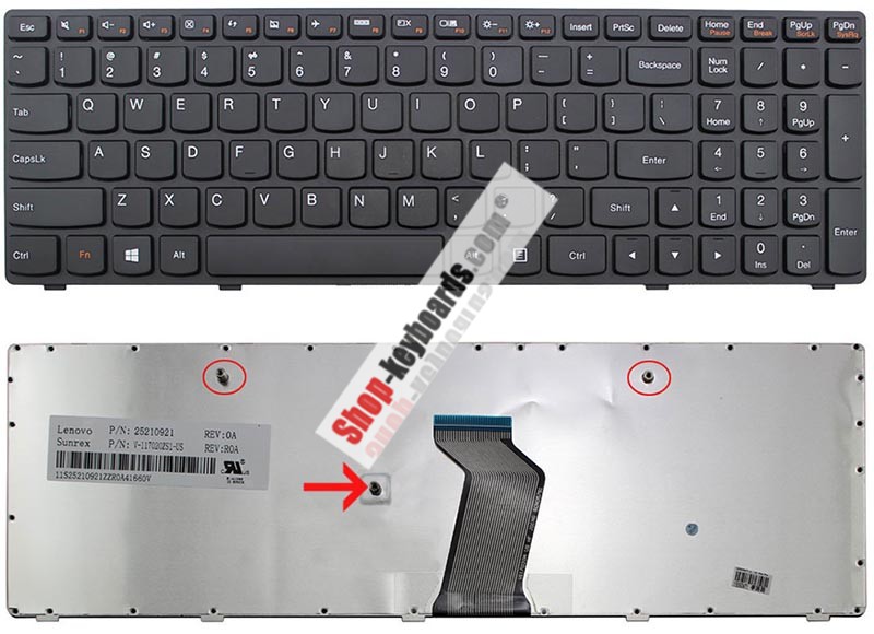 Lenovo V117020GS1 Keyboard replacement