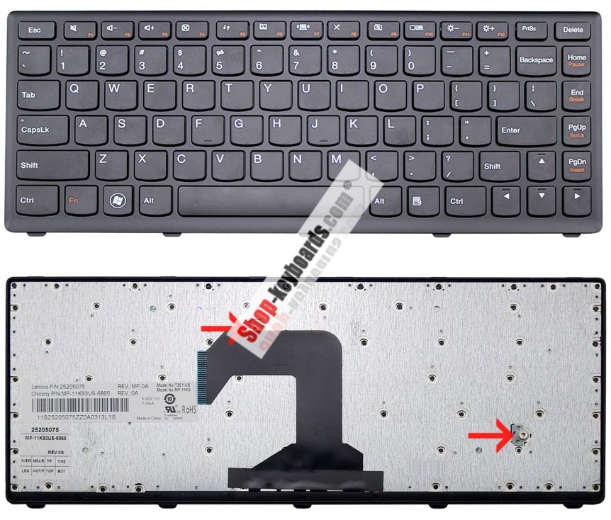 Lenovo 25208685 Keyboard replacement