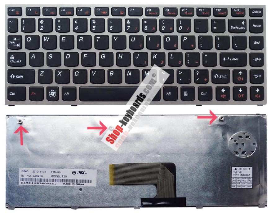Lenovo IdeaPad U460 Keyboard replacement