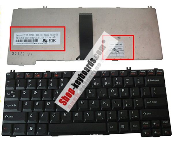 Lenovo 25010100 Keyboard replacement