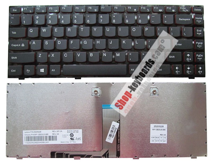 Lenovo 25205382 Keyboard replacement