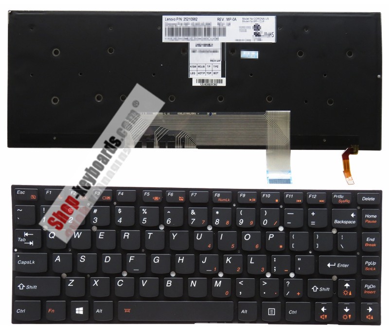 Lenovo MP-12U86GBJ686 Keyboard replacement
