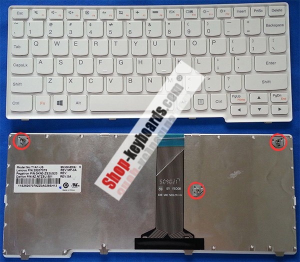 Lenovo 25201706 Keyboard replacement