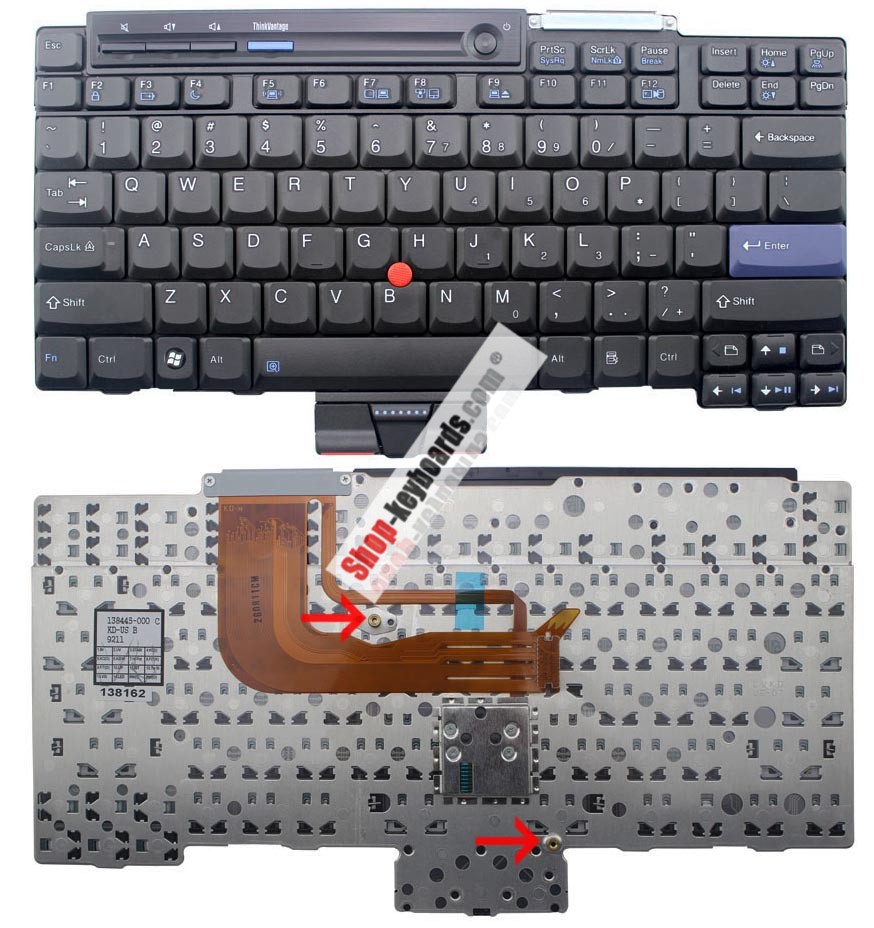Lenovo 42T3567 Keyboard replacement