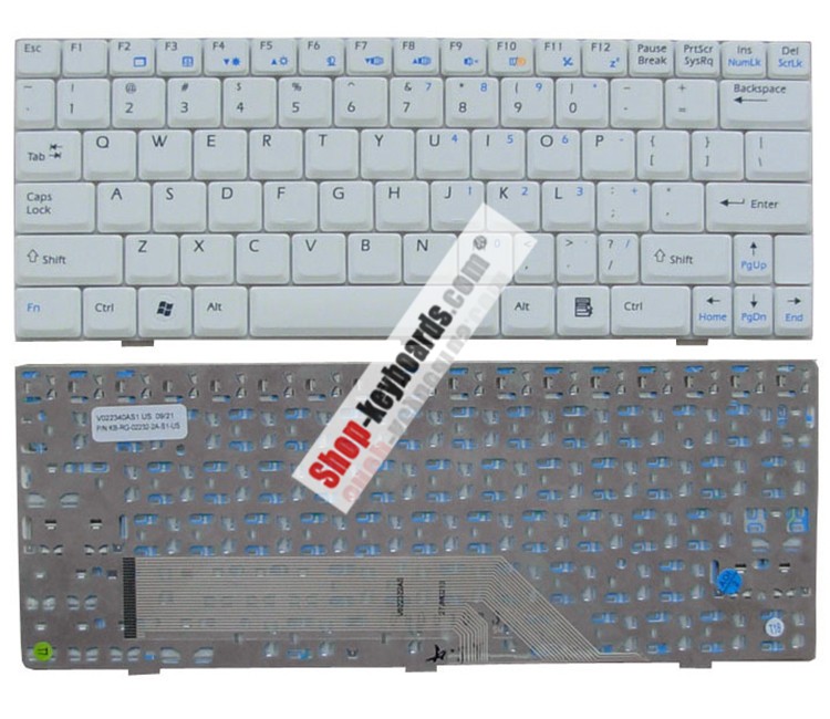 MSI SIN-1EUK3D1 Keyboard replacement