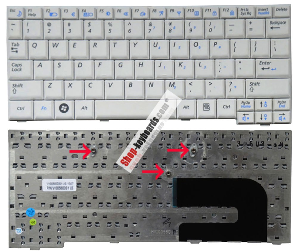 Samsung NC10 XI0V 1270W Keyboard replacement