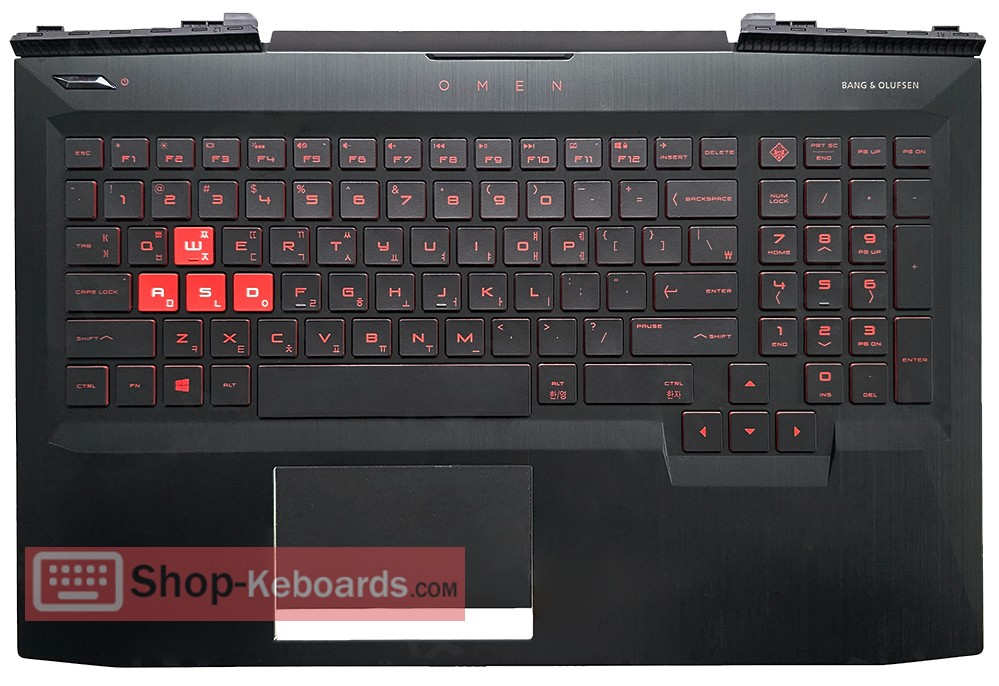 HP 929479-BG1 Keyboard replacement