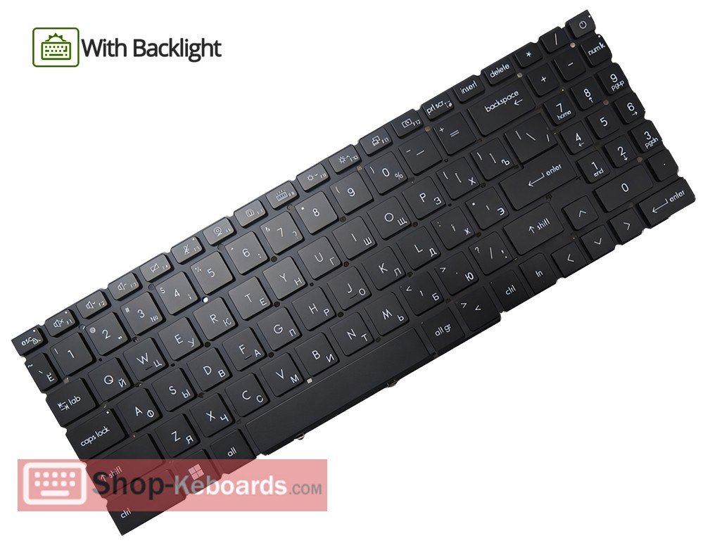 MSI CreatorPro Z17 A12UMST Keyboard replacement