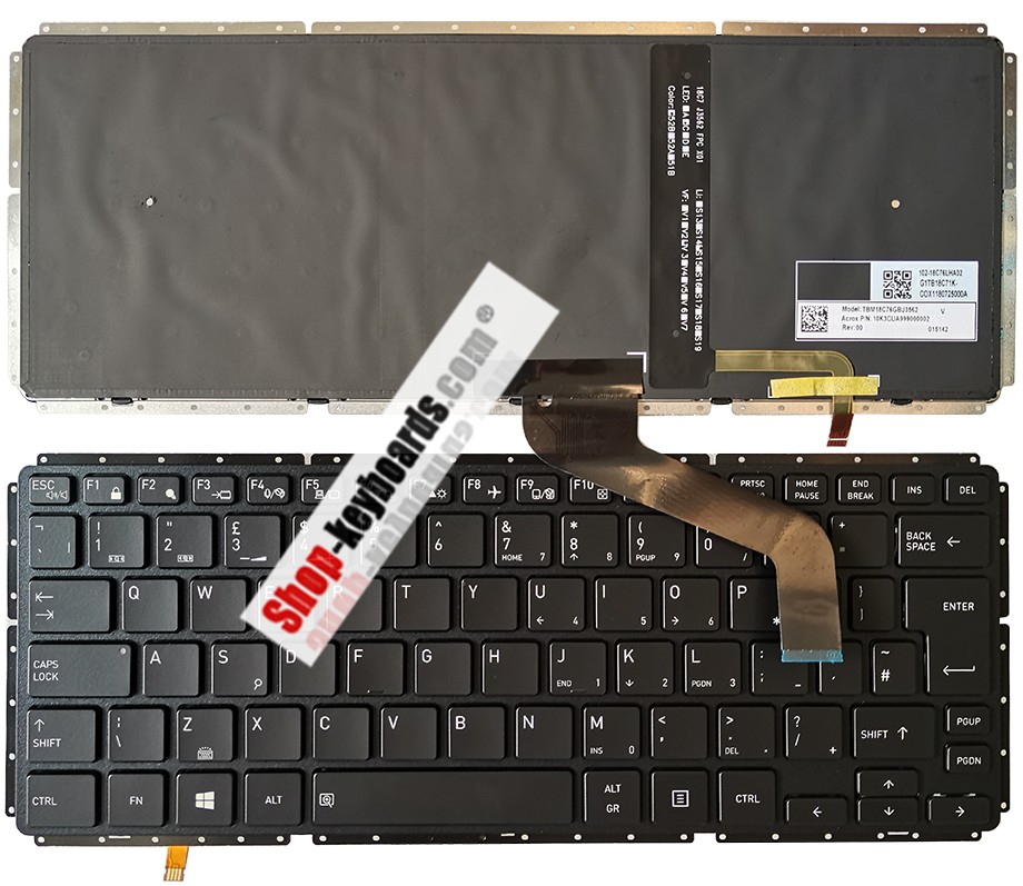 Toshiba TBM18C76CHJ3562 Keyboard replacement