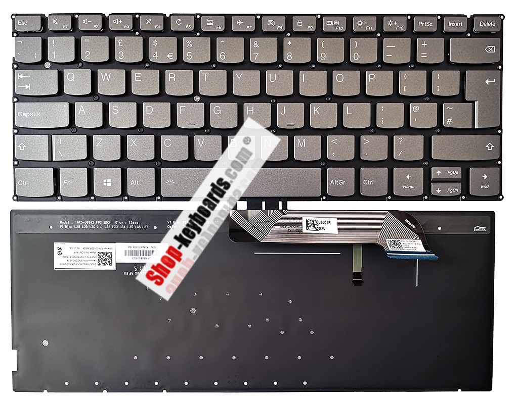 Lenovo SN20R38927 Keyboard replacement