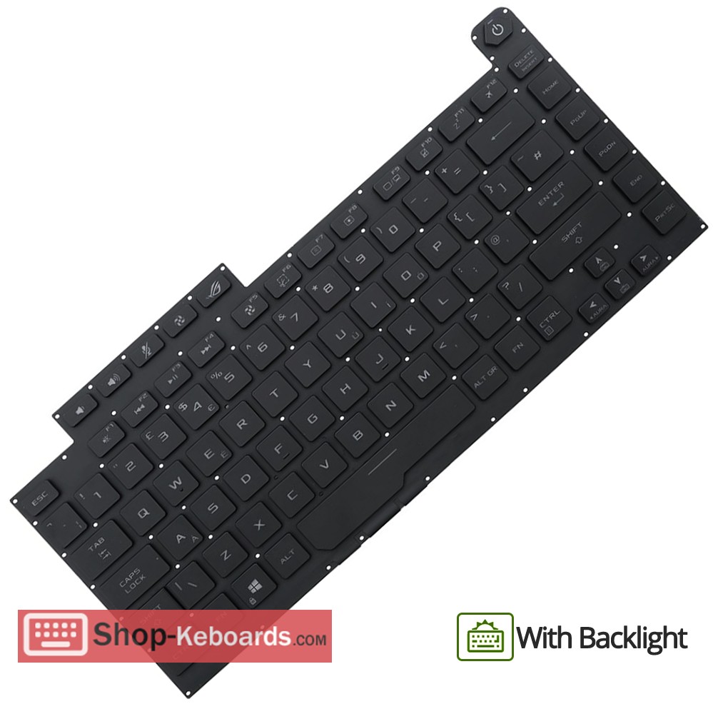 Asus ROG G531GV-AZ289T  Keyboard replacement