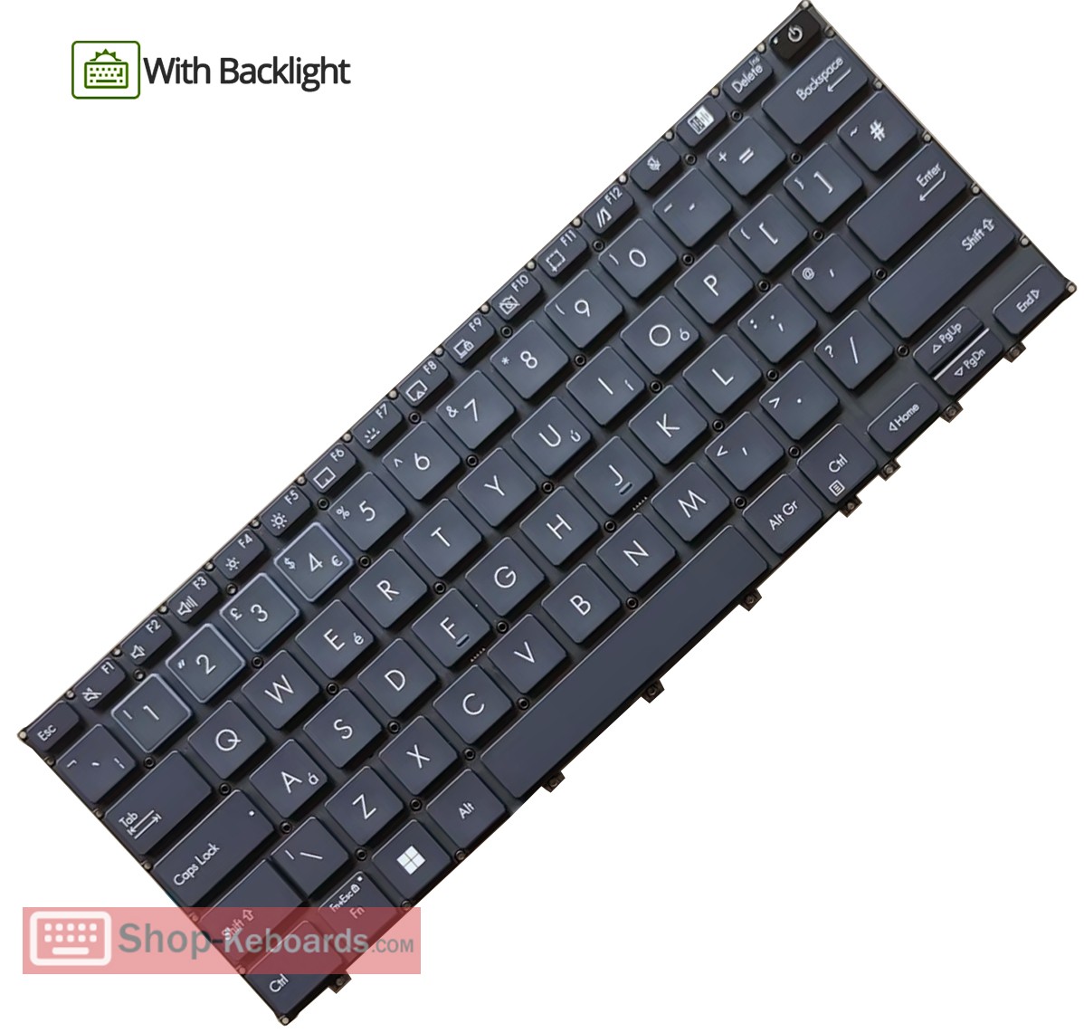 Asus B9400CEAV Keyboard replacement