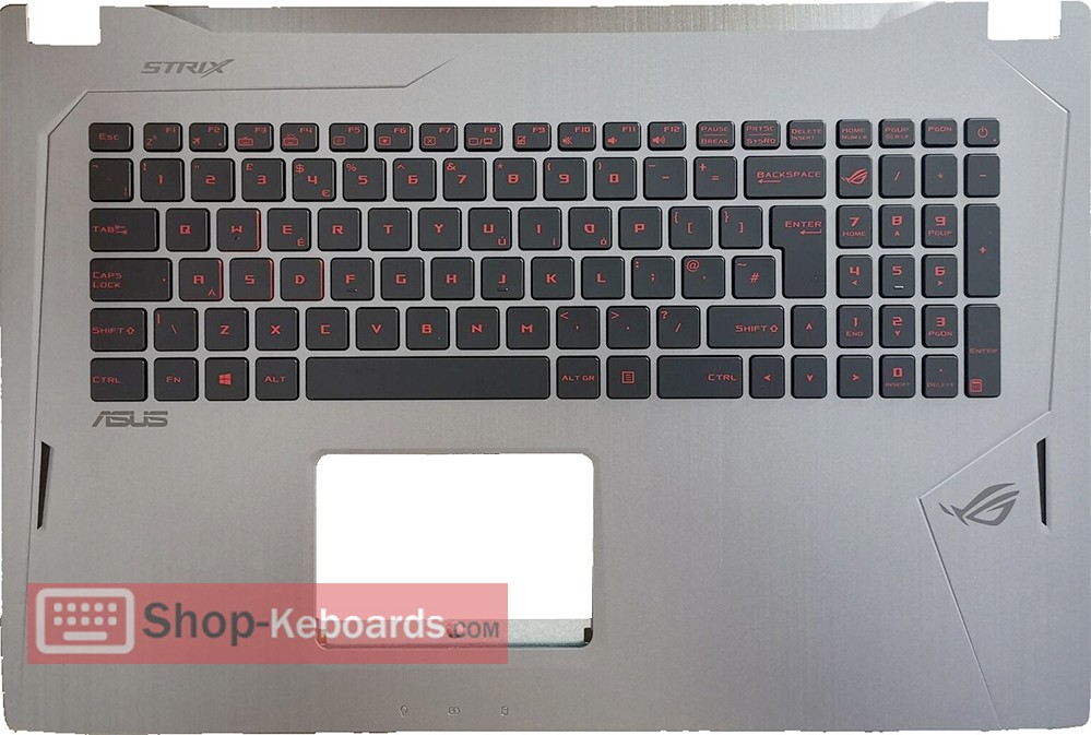 Asus G702VM Keyboard replacement