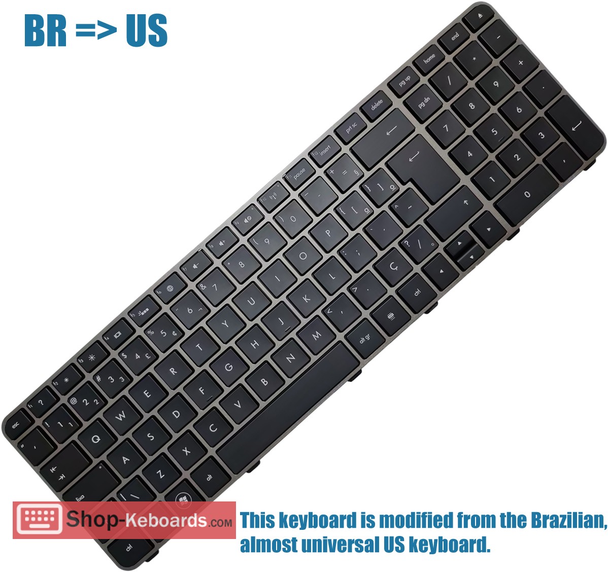 HP ENVY 17-1080EO Keyboard replacement