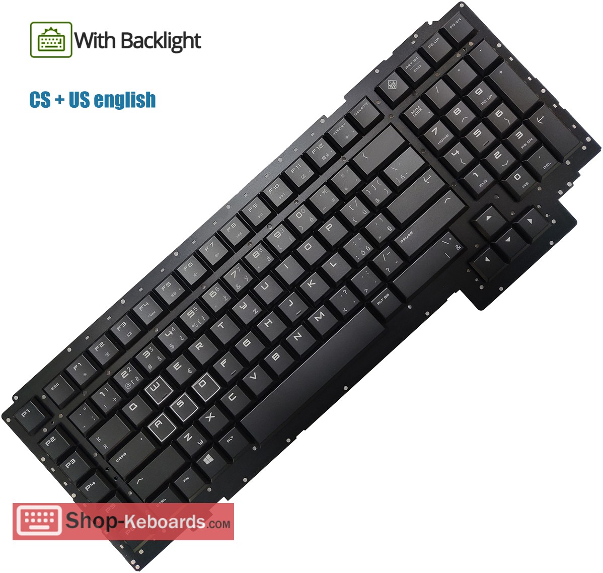 HP Omen 17-AP006NG  Keyboard replacement