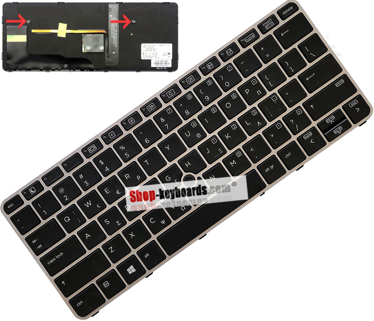HP EliteBook 820 G3 Keyboard replacement